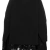 Alexander McQueen lace-trim A-line skirt