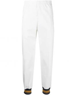 Alexander McQueen knit striped cuff trackpants
