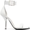 Alexander McQueen square-toe leather sandals