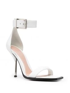 Alexander McQueen square-toe leather sandals