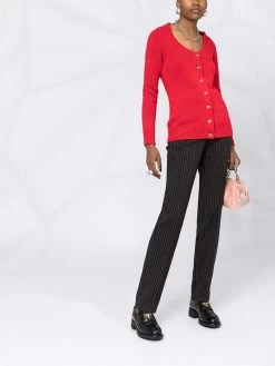 Alexander McQueen scoop-neck buttoned cardigan