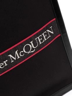 Alexander McQueen embroidered-logo tote bag