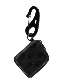 Alexander McQueen Skull logo print keyring pouch