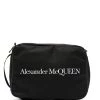 Alexander McQueen logo print wash bag