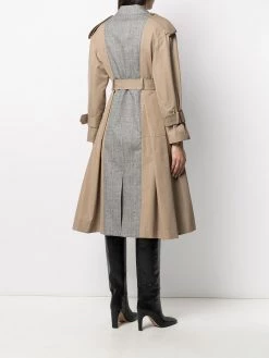 Alexander McQueen panelled mid-length trench coat