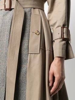 Alexander McQueen panelled mid-length trench coat