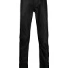 Alexander McQueen leather slim-cut jeans
