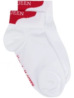 Alexander McQueen intarsia-knit logo socks