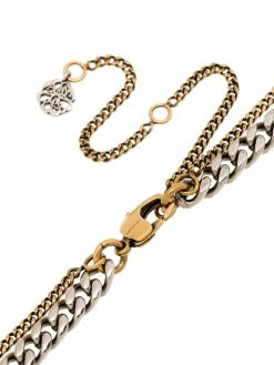 Alexander McQueen double-chain pendant necklace