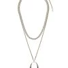 Alexander McQueen double-chain pendant necklace