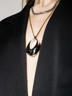 Alexander McQueen double-chain pendant necklace