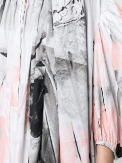 Alexander McQueen trompe-l'œil-effect poplin midi dress