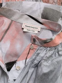 Alexander McQueen trompe-l'œil-effect poplin midi dress