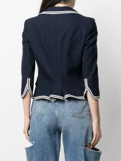 Cheap โค๏ธ Alexander McQueen Contrast trim blazer ๐ 8 Alexander McQueen contrast-trim blazer