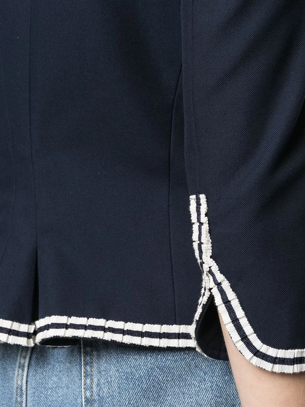 Cheap โค๏ธ Alexander McQueen Contrast trim blazer ๐ 5 Alexander McQueen contrast-trim blazer