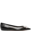 Alexander McQueen bead-detail pointed pumps
