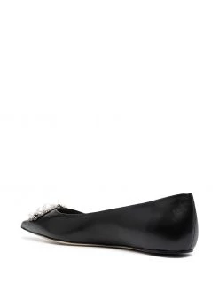 Alexander McQueen bead-detail pointed pumps