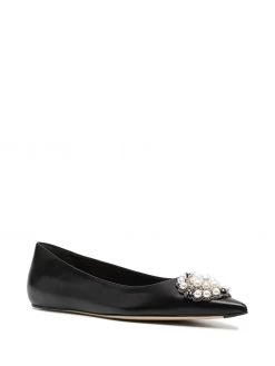Alexander McQueen bead-detail pointed pumps