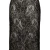 Alexander McQueen high-waisted lace pencil skirt