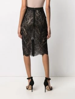 Coupon ⌛ Alexander McQueen High waisted lace pencil 👗 skirt ⌛ 8 Alexander McQueen high-waisted lace pencil skirt