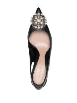 Deals ๐งจ Alexander McQueen Embellished slingback pumps โค๏ธ 7 Alexander McQueen embellished slingback pumps
