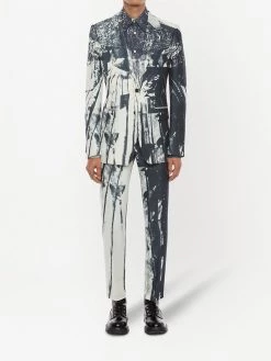 Alexander McQueen trompe-l'ail print blazer