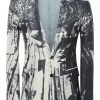 Alexander McQueen trompe-l'ail print blazer