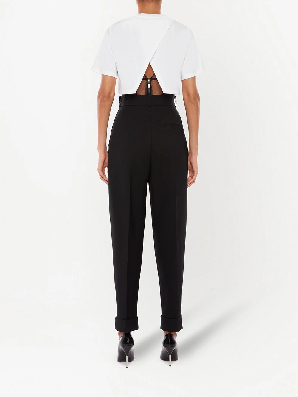 New โญ Alexander McQueen Corset detail T ๐ shirt ๐ฅฐ 4 Alexander McQueen corset-detail T-shirt