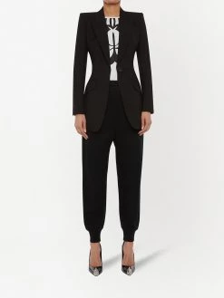 Alexander McQueen embroidered logo track pants