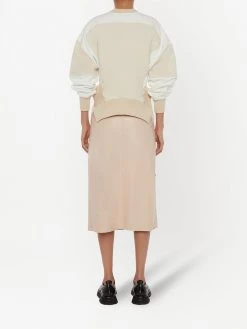 Alexander McQueen cropped panelled sweatshirt