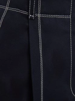 Alexander McQueen contrast-stitching cropped trousers