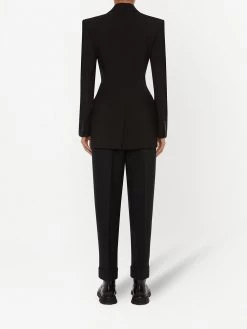 Alexander McQueen turn-up hem tailored trousers