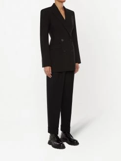 Alexander McQueen turn-up hem tailored trousers