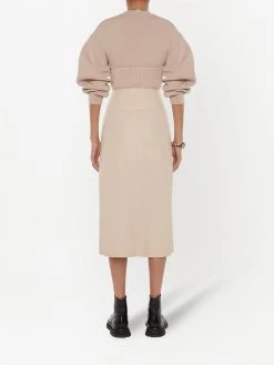 Alexander McQueen wrap-style belted skirt
