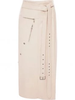 Alexander McQueen wrap-style belted skirt