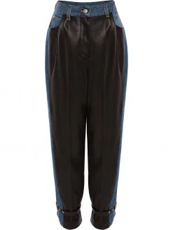 Alexander McQueen panelled ankle-strap trousers