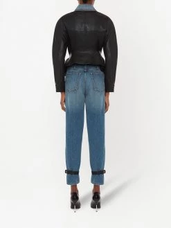 Alexander McQueen panelled ankle-strap trousers