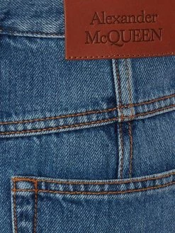 Alexander McQueen panelled ankle-strap trousers