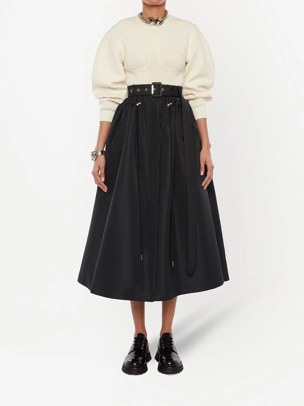 Cheapest ๐ Alexander McQueen Voluminous belted ๐ skirt โ 2 Alexander McQueen voluminous belted skirt
