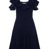 Alexander McQueen ruffled cold-shoulder dress