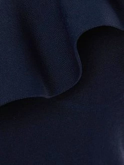 Alexander McQueen ruffled cold-shoulder dress