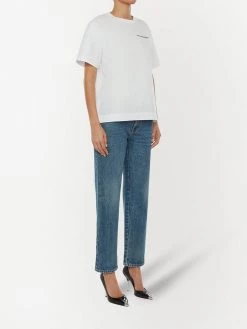 Alexander McQueen high-waisted straight-leg jeans