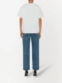 Alexander McQueen high-waisted straight-leg jeans