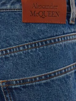 Alexander McQueen high-waisted straight-leg jeans