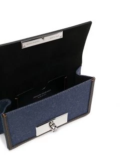 Alexander McQueen mini denim satchel bag