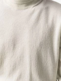 Alexander McQueen metallized roll-neck jumper