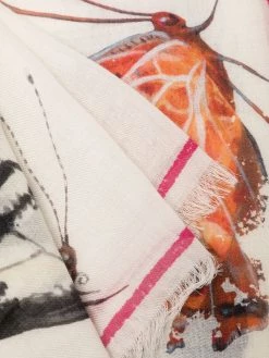 Alexander McQueen butterfly-print silk scarf