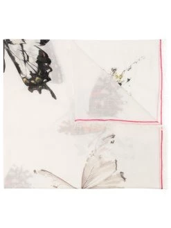 Alexander McQueen butterfly-print silk scarf