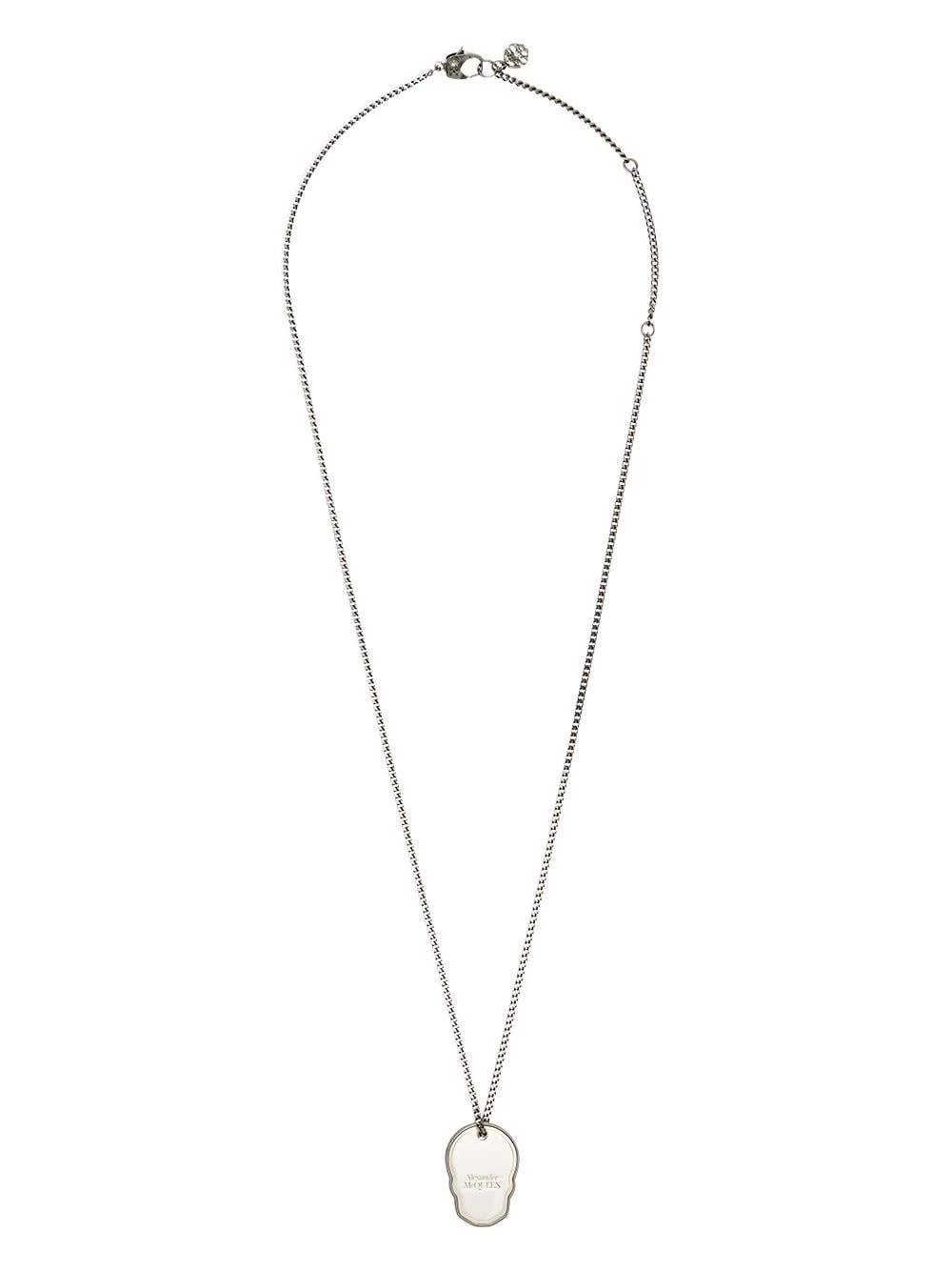 Outlet 🤩 Alexander McQueen Skull Tag curb chain necklace ⭐ 1 Alexander McQueen Skull Tag curb-chain necklace