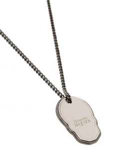 Outlet 🤩 Alexander McQueen Skull Tag curb chain necklace ⭐ 6 Alexander McQueen Skull Tag curb-chain necklace